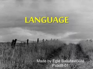 LANGUAGE