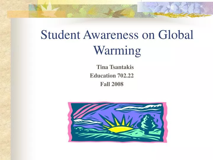 student awareness on global warming