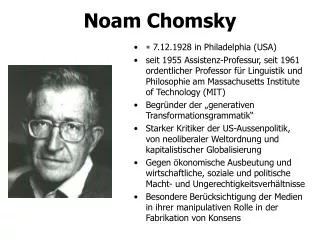 noam chomsky