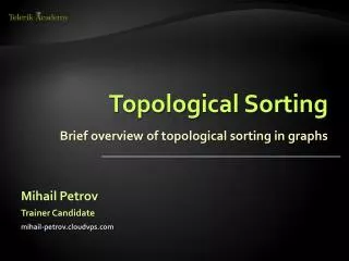 Topological Sorting