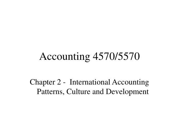 accounting 4570 5570