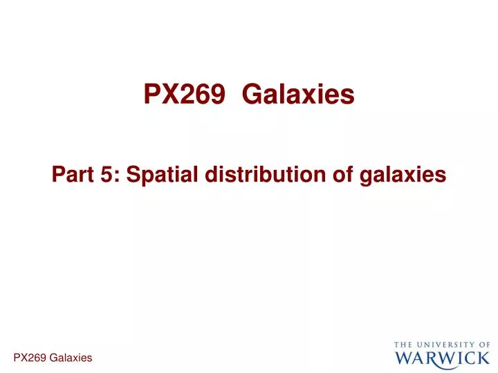 px269 galaxies