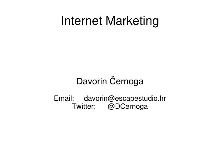 davorin ernoga email davorin@escapestudio hr twitter @dcernoga