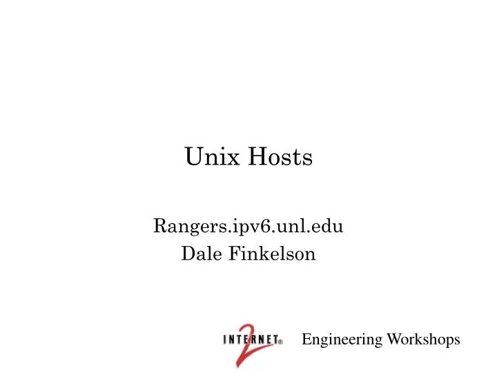 unix hosts