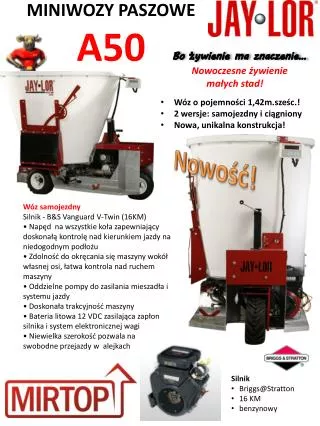 miniwozy paszowe a50