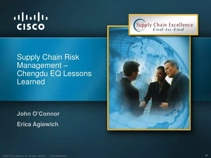supply chain risk management chengdu eq lessons learned