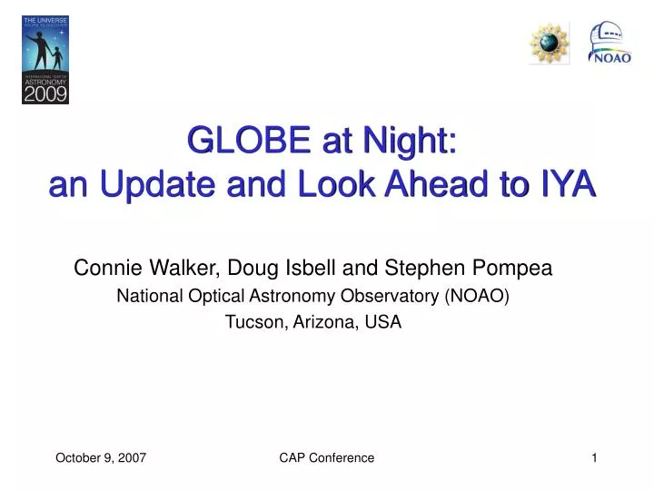 globe at night an update and look ahead to iya