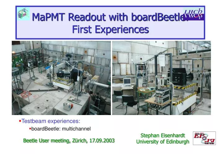 mapmt readout with boardbeetle first experiences