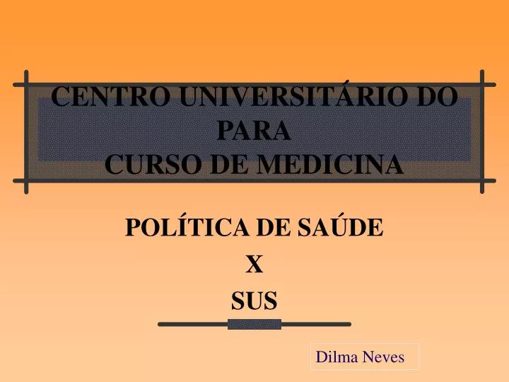 centro universit rio do para curso de medicina