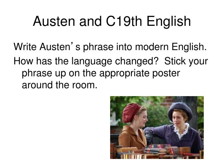 austen and c19th english