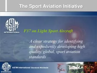 The Sport Aviation Initiative
