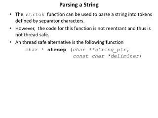 Parsing a String