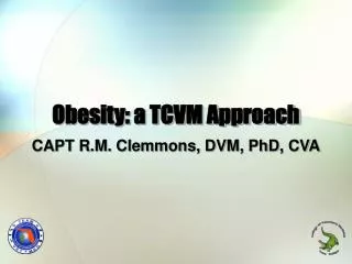 Obesity: a TCVM Approach