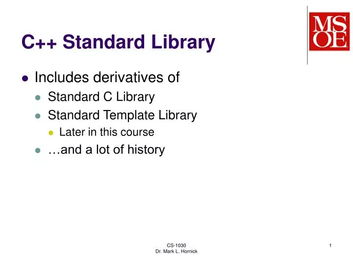 c standard library