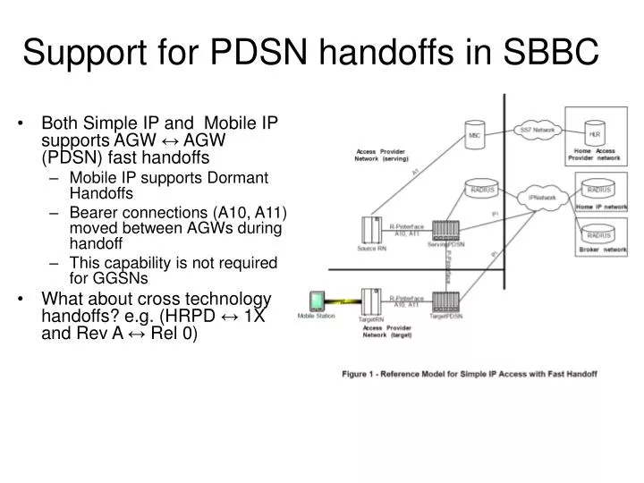 support for pdsn handoffs in sbbc