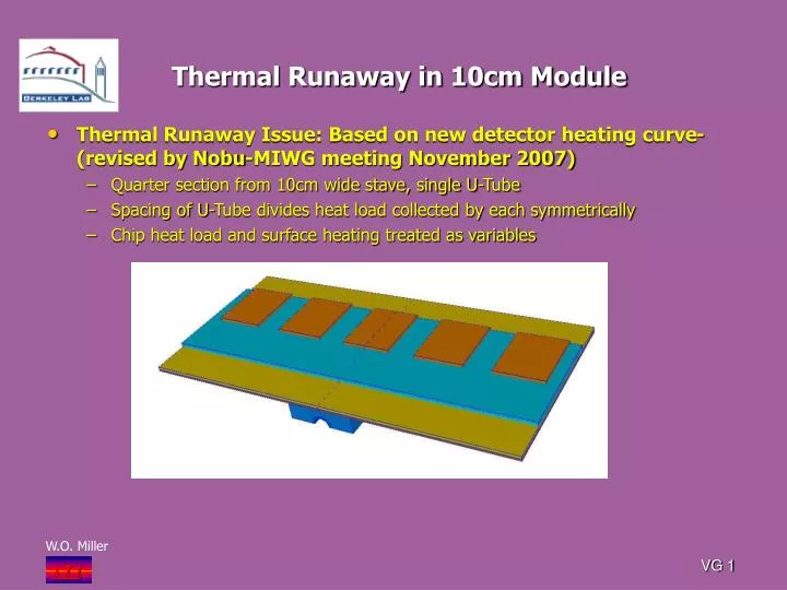 thermal runaway in 10cm module