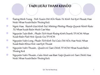 ta i lie u tham kha o