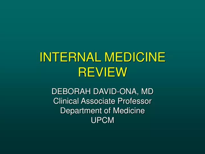 internal medicine review