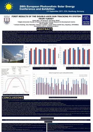 FIRST RESULTS OF THE DOUBLE-AXIS SUN TRACKING PV SYSTEM FROM TURKEY