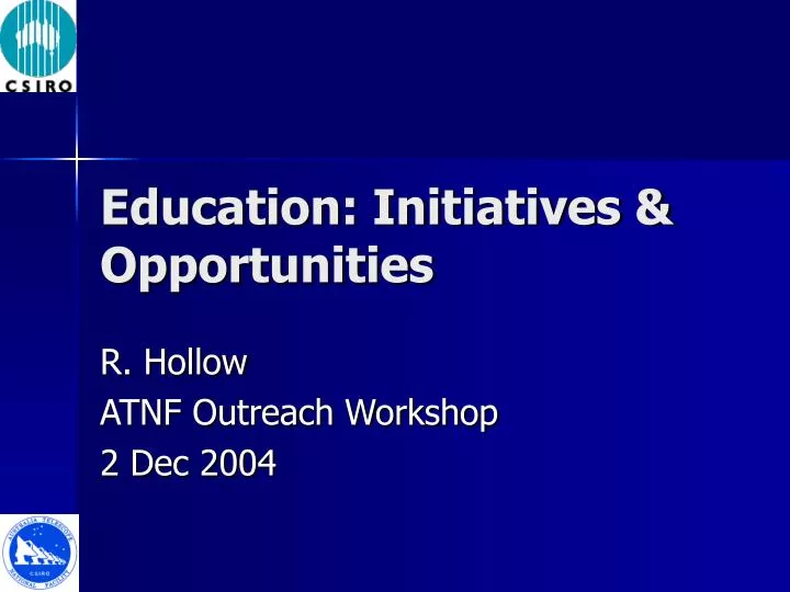 education initiatives opportunities