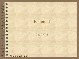 E-mail-I