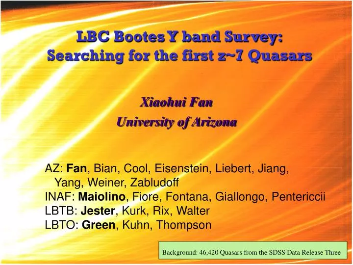 lbc bootes y band survey searching for the first z 7 quasars