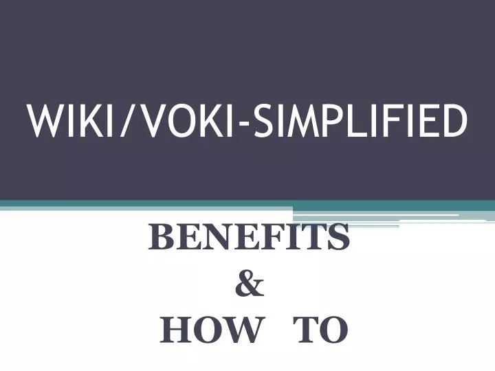 wiki voki simplified