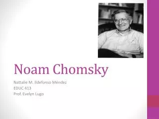 Noam Chomsky