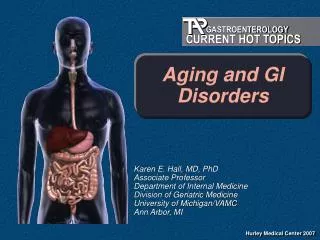 Aging and GI Disorders