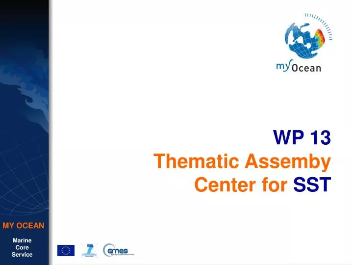 wp 13 thematic assemby center for sst