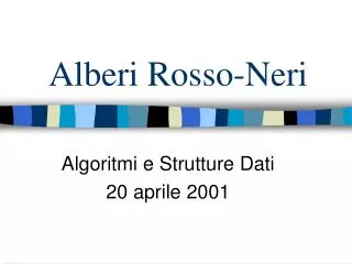 alberi rosso neri
