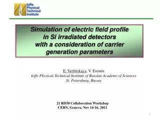 Simulation of electric field profile in Si irradiated detectors with a consideration of carrier