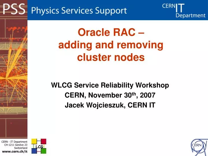 oracle rac adding and removing cluster nodes