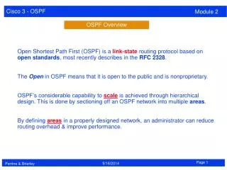 OSPF Overview