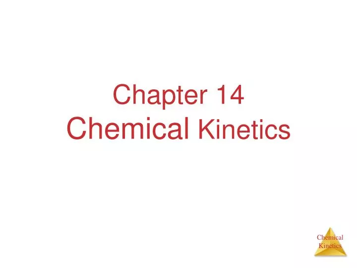 chapter 14 chemical kinetics