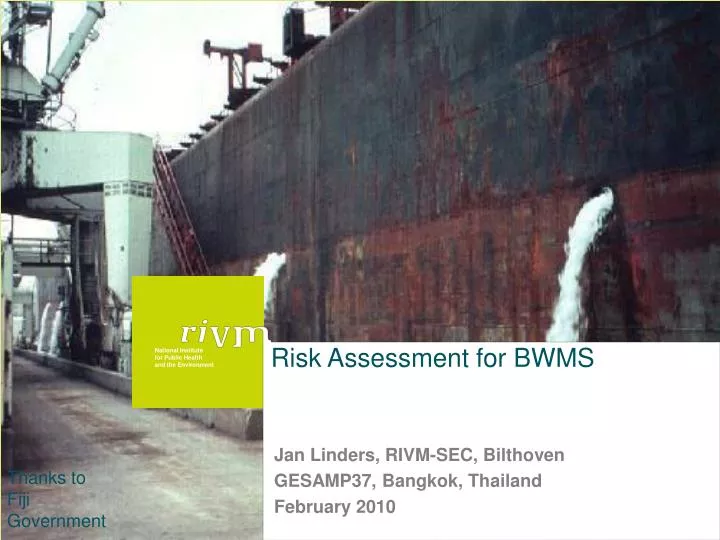 risk assessment for bwms