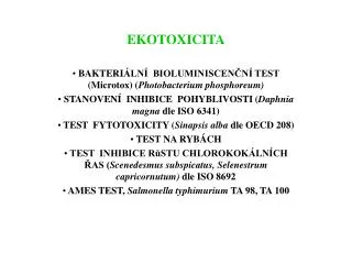 ekotoxicita