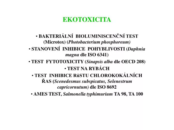 ekotoxicita