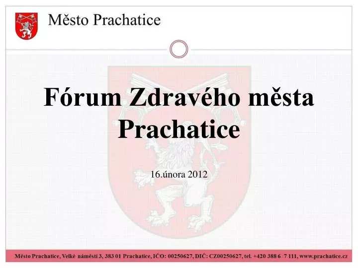 f rum zdrav ho m sta prachatice