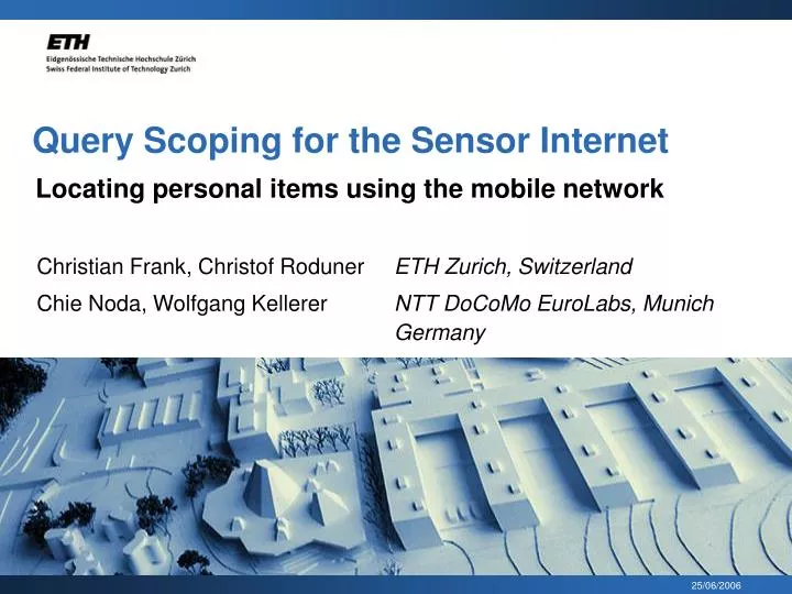query scoping for the sensor internet
