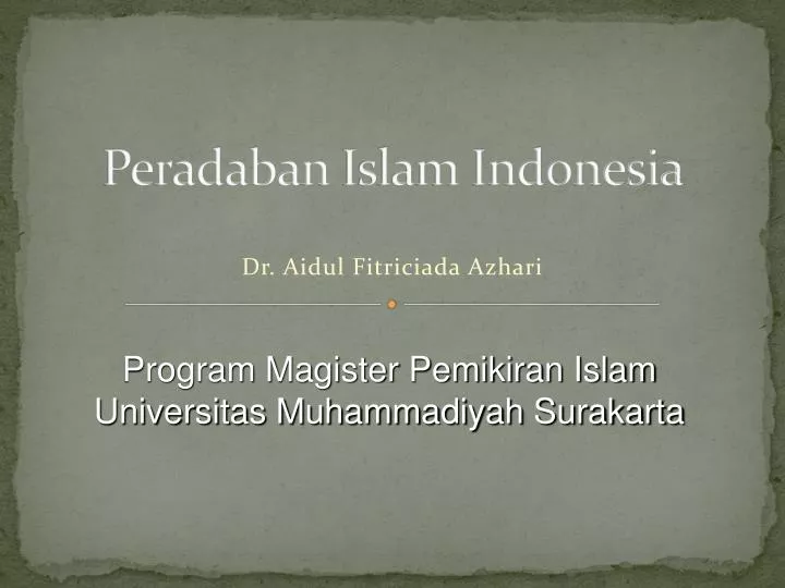 peradaban islam indonesia