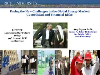 Facing the New Challenges in the Global Energy Market: Geopolitical and Financial Risks