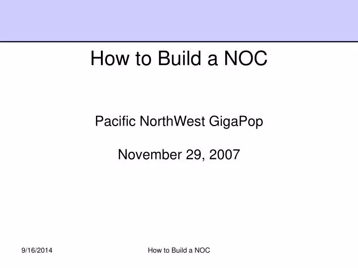 pacific northwest gigapop november 29 2007