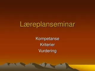 l replanseminar