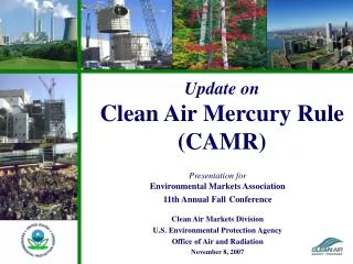 Update on Clean Air Mercury Rule (CAMR)
