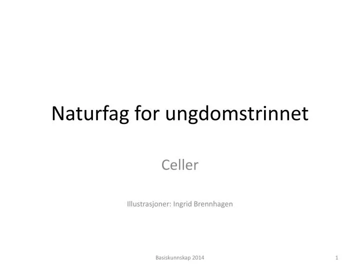 naturfag for ungdomstrinnet