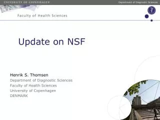 Update on NSF