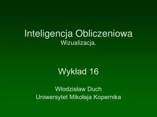 Inteligencja Obliczeniowa Wizualizacja.