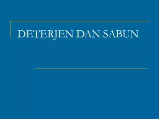 deterjen dan sabun