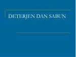 DETERJEN DAN SABUN - slide 1